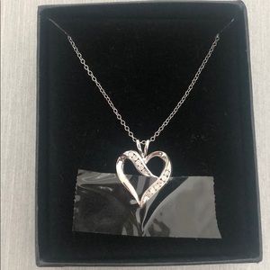 Zales Cubic Zirconia Heart Pendant Necklace